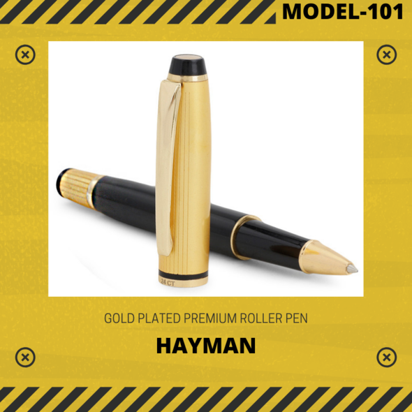 EHP Hayman 24 CT Gold Plated Roller Ball Pen With Box (P-101)