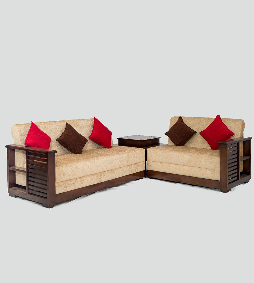 Aidero Wooden Sofa Set