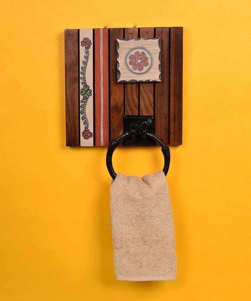 Wall Mounted Towel Holder For Kitchen Bathroom Towel Holder  Single Towel Hanger