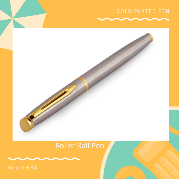 EHP Hayman 24 CT Gold Plated Roller Ball Pen With Box (P-83)