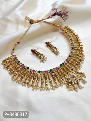 FSS Indian Women Old Marriage Traditional Necklace Set