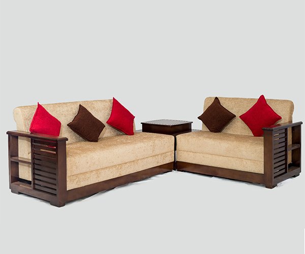 Aidero Wooden Sofa Set