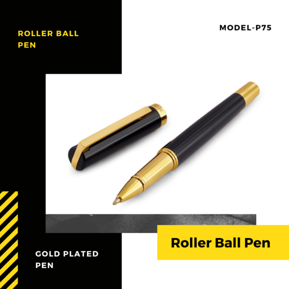 EHP Hayman 24 CT Gold Plated Roller Ball Pen With Box (P-75)