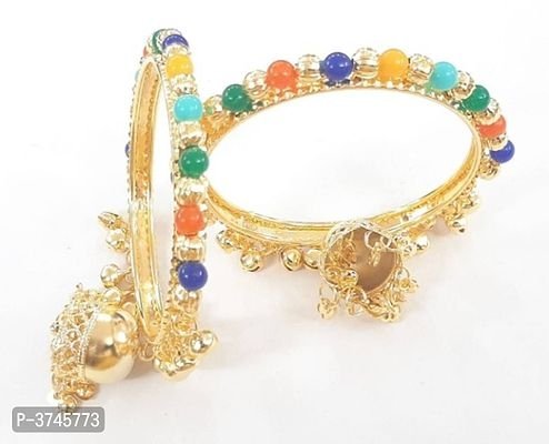 FSS Embellished Multi Coloured  Brass Bangles