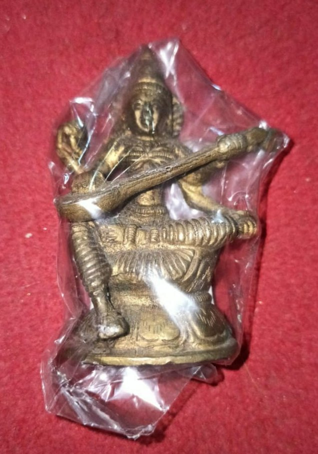 Devi  Saraswathi Brass Molded