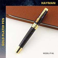 EHP Hayman 24 CT Gold Plated Roller Pen With Box (P-146)