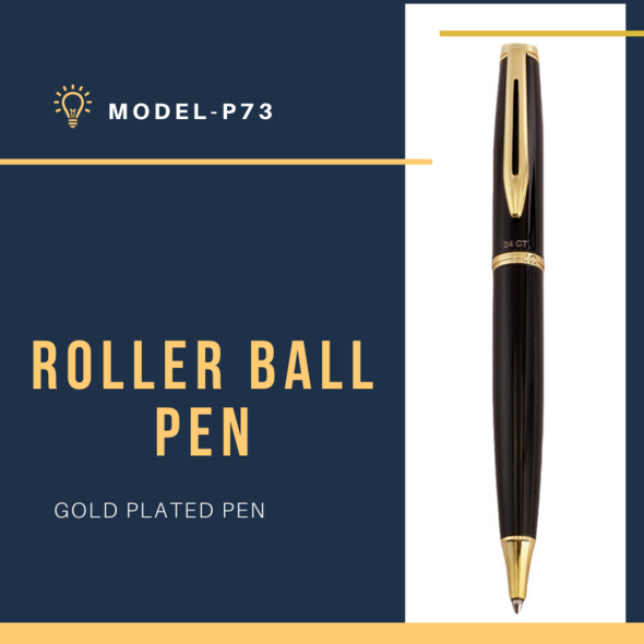 EHP Hayman 24 CT Gold Plated Roller Jotter Ball Pen With Box (P-73)