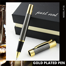 EHP Hayman 24 CT Gold Plated Roller Ball Pen With Box (P-136)