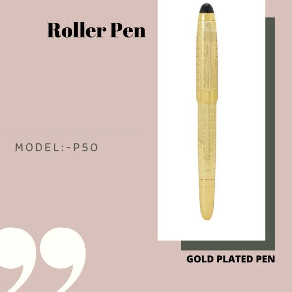 EHP Hayman 24 CT Gold Plated Roller Ball Pen With Box (P-50)