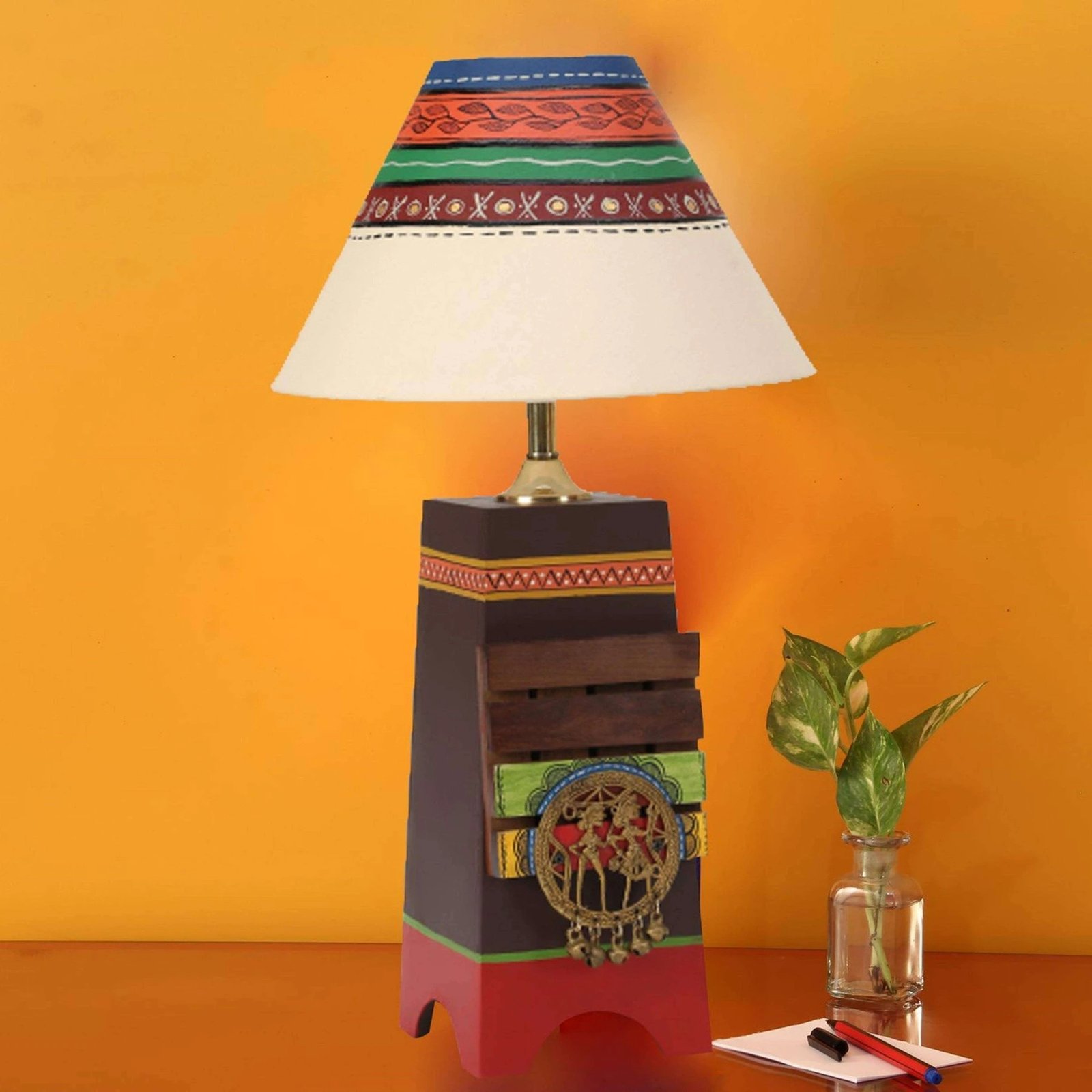 Wooden Decorative-Bedroom-Study Table Lamp