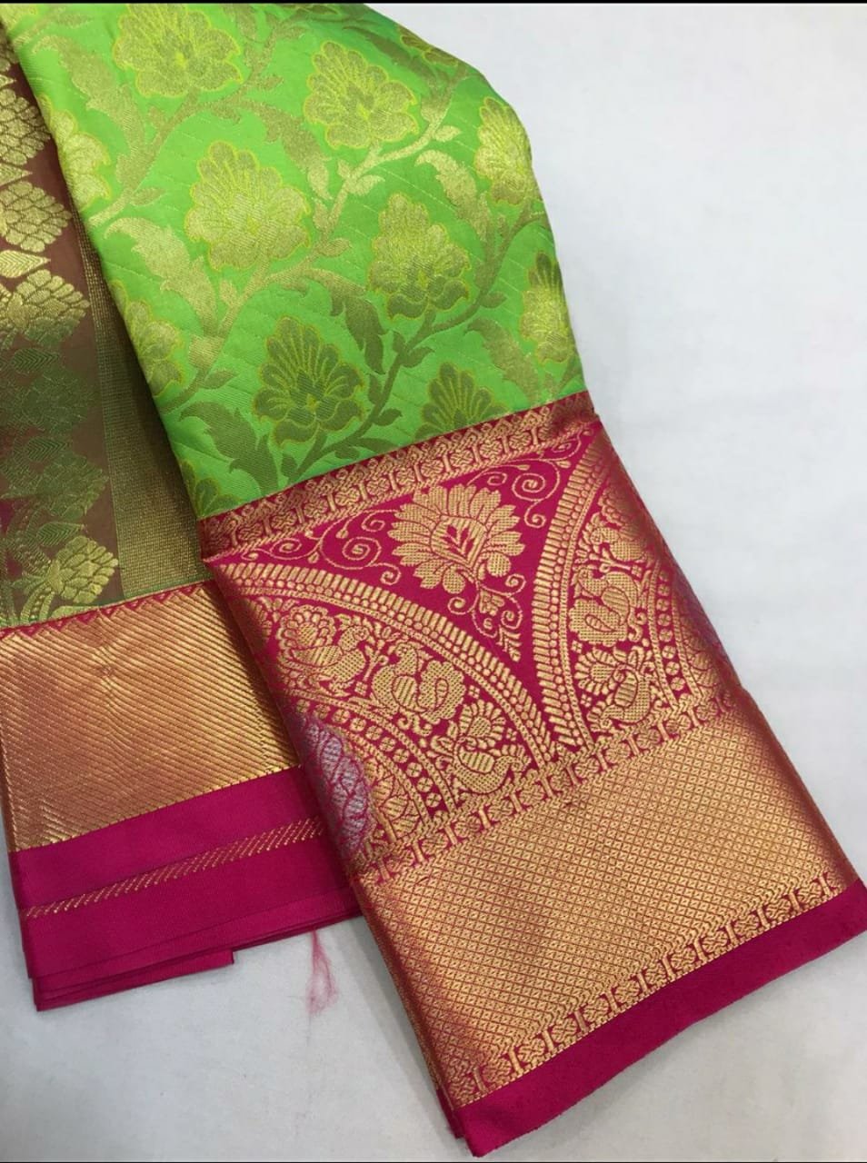 ELC  Korvai semi silk soft textured silk saree