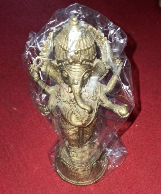 Ganapathi Four Handed Brass Moulded