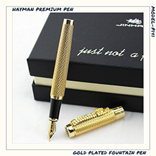 EHP Hayman Jinaho 1200 Gold Plated Fountain Pen With Box (P-141)