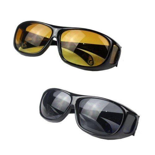 New HD Vision Wraparounds Sunglasses/Night Vision Glasses Combo Pack--Night-Vision-Glasses