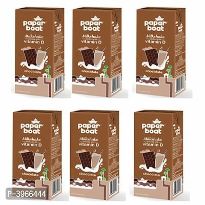 FSS Paper Boat Chocolate Milk Shake Juice 180 ML Pack Of 6
