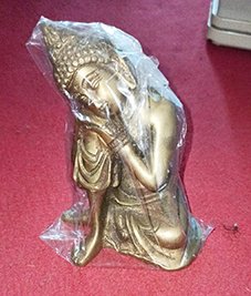 Buddha In Thinking Bronze Crafted