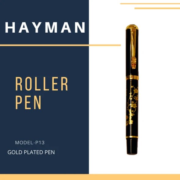 EHP Hayman 24 CT Gold Plated Designer Roller Ball Pen (P-13)