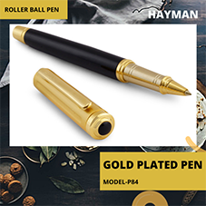 EHP Hayman 24 CT Gold Plated Roller Ball Pen With Box (P-84)
