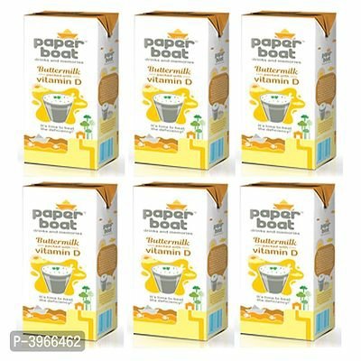 FSS Paper Boat Vitamin D Butter Milk  200 ML Pack Of 6